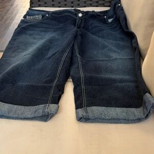 Ashley Stewart Dark Blue Capris